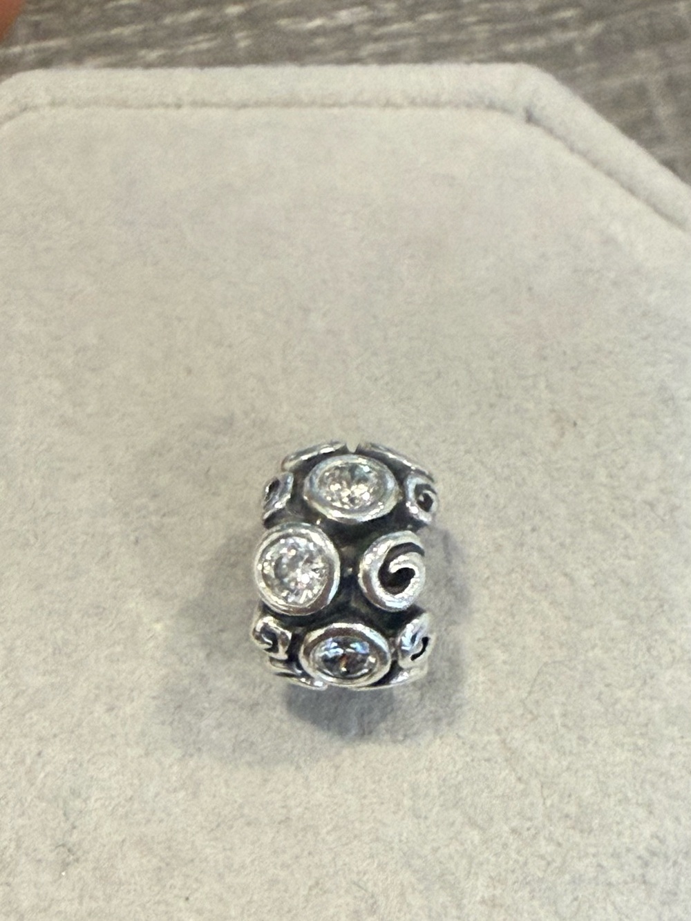 Pandora Primrose Path Clear CZ Charm